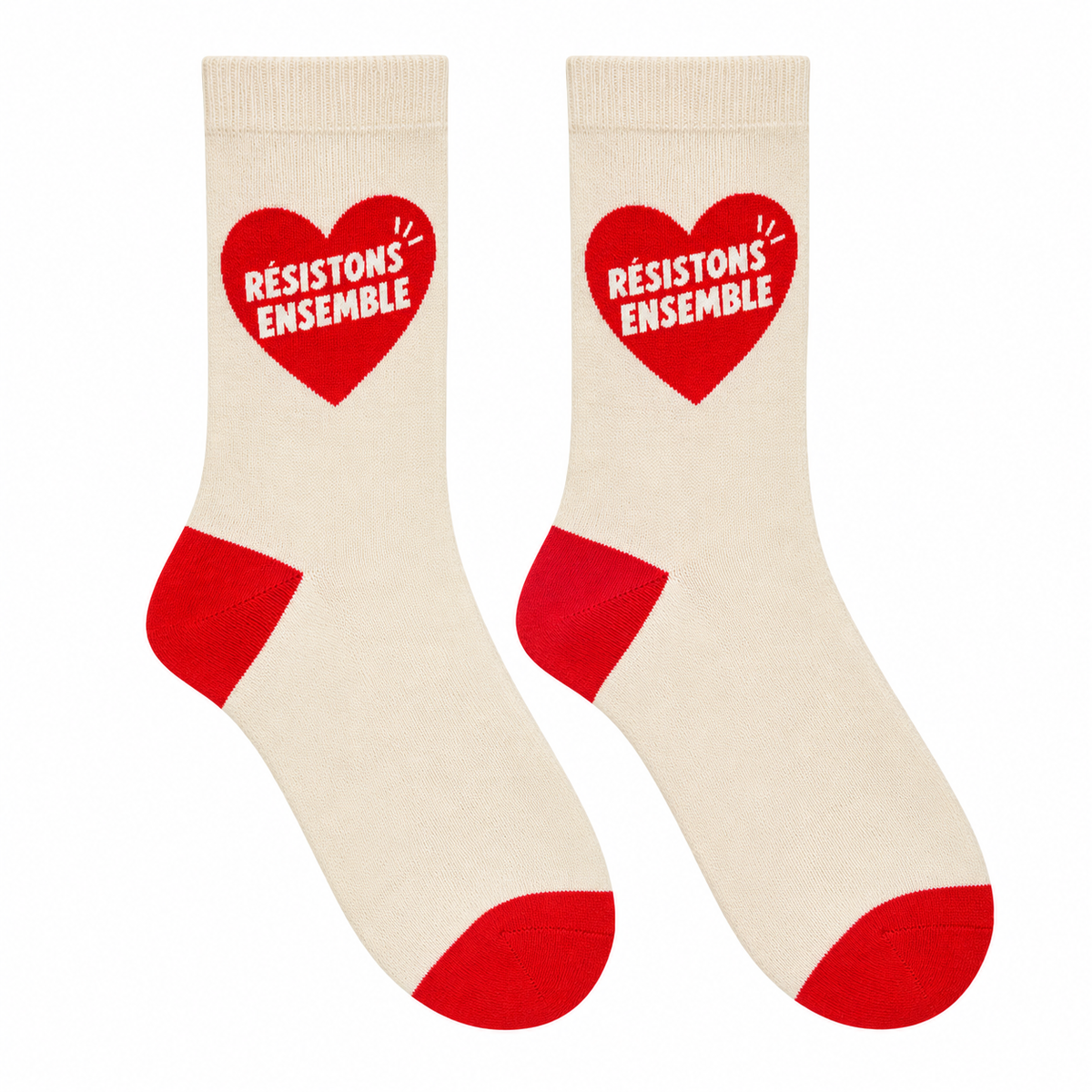 Chaussettes "Résistons ensemble"