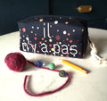 Trousse upcyclée "Il n'y a pas d'étrangers sur cette terre"